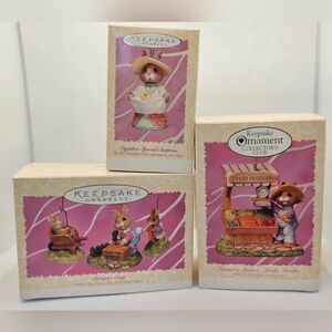3 New EASTER SPRING HALLMARK 1996-97 COLLECTION ornament Set LOT Tender Touches